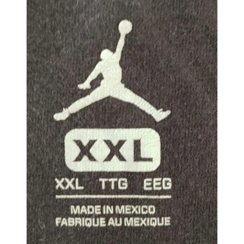 Nike Air Jordan Black Iridescent Gotta Shine Spellout T-Shirt Adult Size XXL 2XL